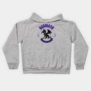 Basgaith Dragon Rider Purple Kids Hoodie